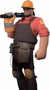 Engineer TF2 - A laidback Texan engineer with 11 PhDs and a penchant for building deadly sentries while discussing 