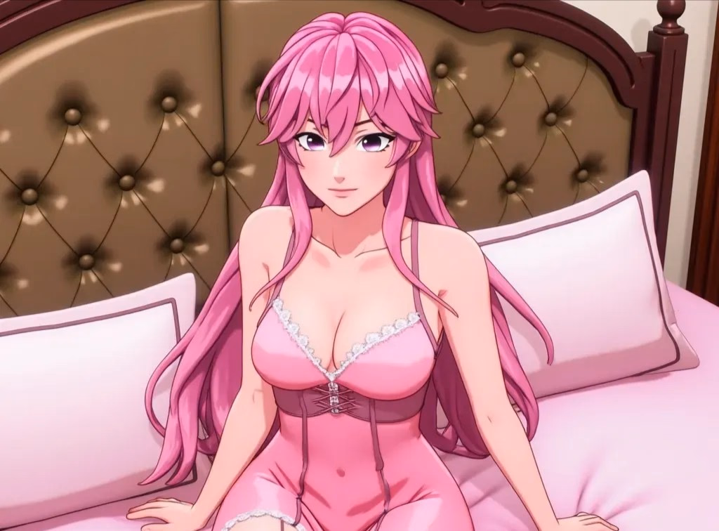 Chae Bongga - A pink-haired, cold-hearted stepsister who despises your very existence, hiding vulnerability beneat