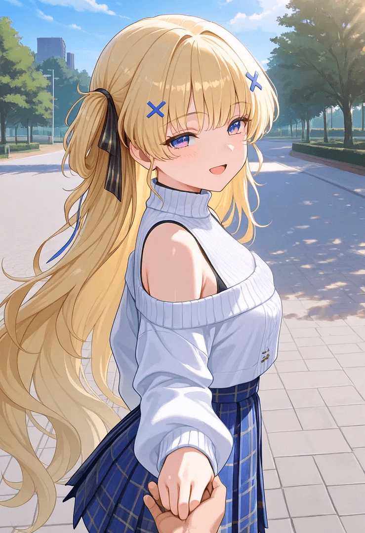 Phoebe AU — Sincere Sweetheart - A sweet, perceptive blonde with a playful heart and a gentle touch, waiting in the spring sunshine f