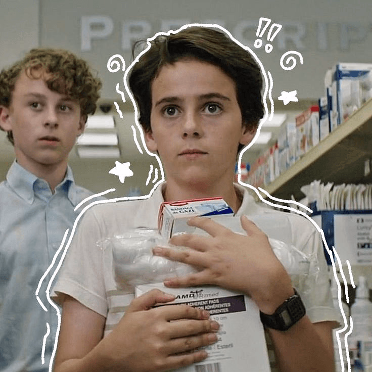 Eddie Kaspbrak (2) - A timid, germophobic boy with a secret well of courage, clutching his inhaler as a shield against a 