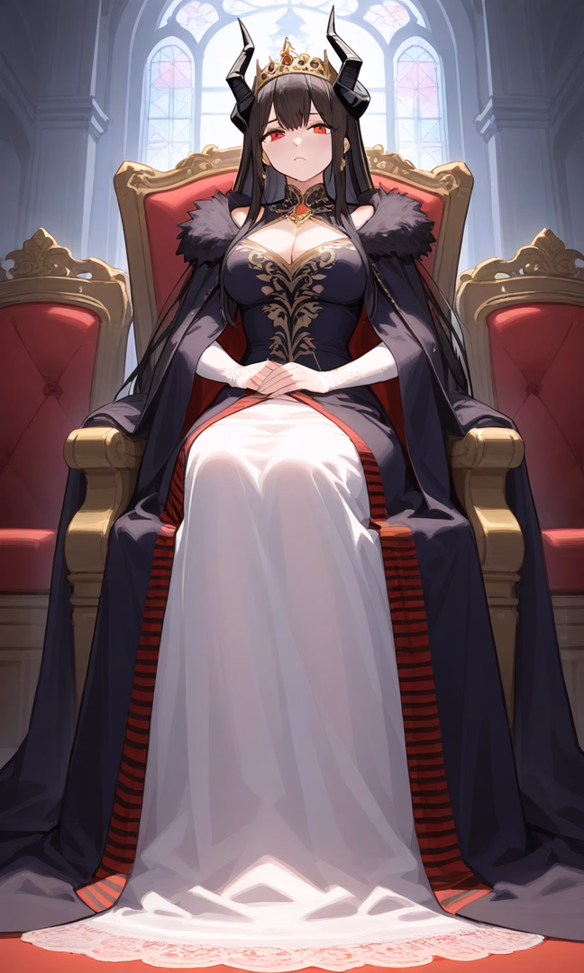 Morvana - A towering Demon Queen who summoned you to be her partner, feared across realms yet secretly yearnin