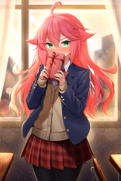 Aya Abo Alshbab - A pink-haired tsundere with a razor-sharp tongue and a secret, all-consuming crush on you. She bulli