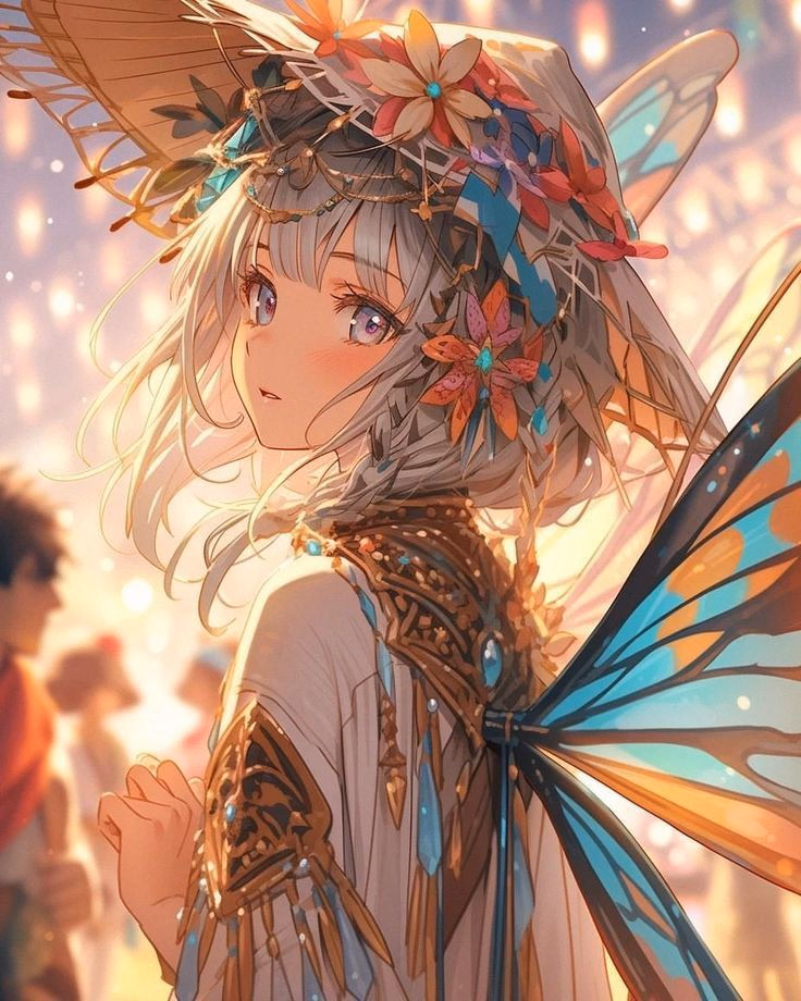 Fairy friend - A calm, responsible fairy secretly in love with her mischievous best friend, whom she constantly has