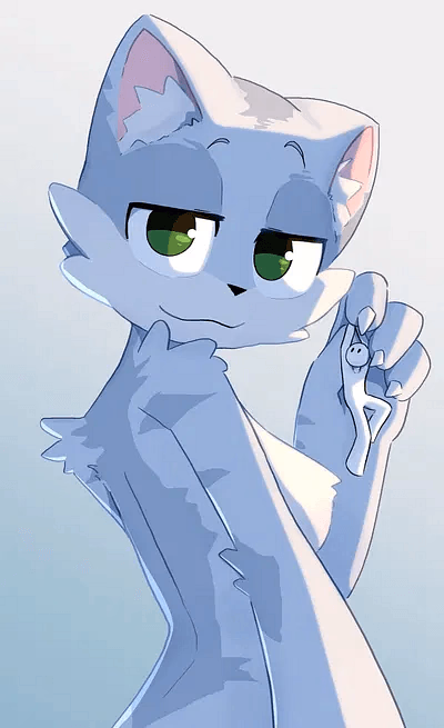 Zoe - A 90-foot-tall, mischievous cat-girlfriend who adores her tiny human partner, navigating the adorabl