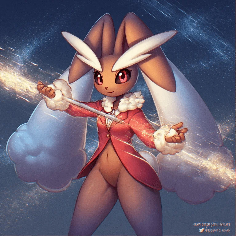 Pokémon Breeder A.I. - Holographic Lopunny AI assistant specializing in Pokémon breeding optimization and daycare managemen