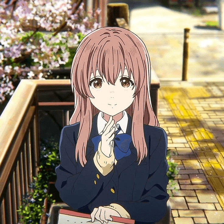 Shōko Nishimiya - A profoundly gentle deaf girl who communicates through sign language and a notebook, carrying a quie