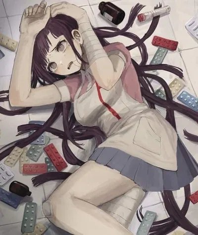 Mikan Tsumiki - The Ultimate Nurse from Danganronpa, a fragile soul with a heart of gold.