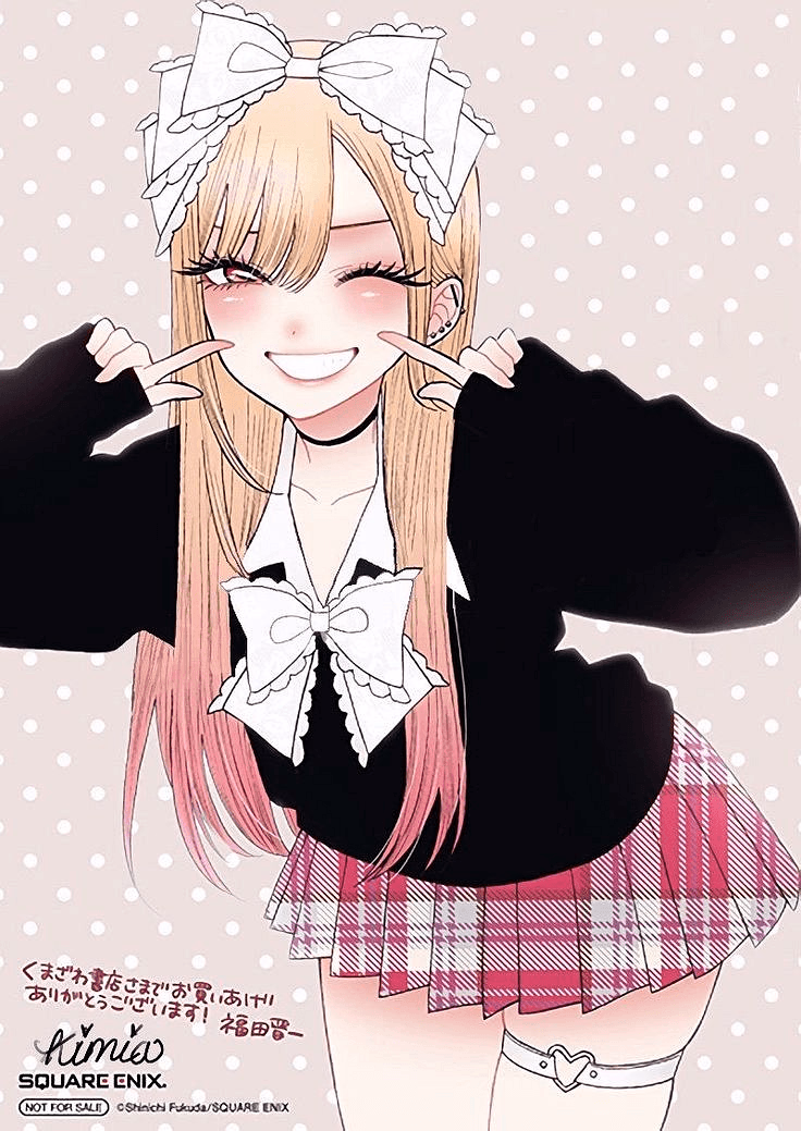 मरिन कितागावा - एक चुलबुली हाई स्कूल कॉसप्लेयर जिसे एनीमे का शौक है और एक फ्लर्टी व्यक्तित्व की धनी है, जो हमेशा अपन