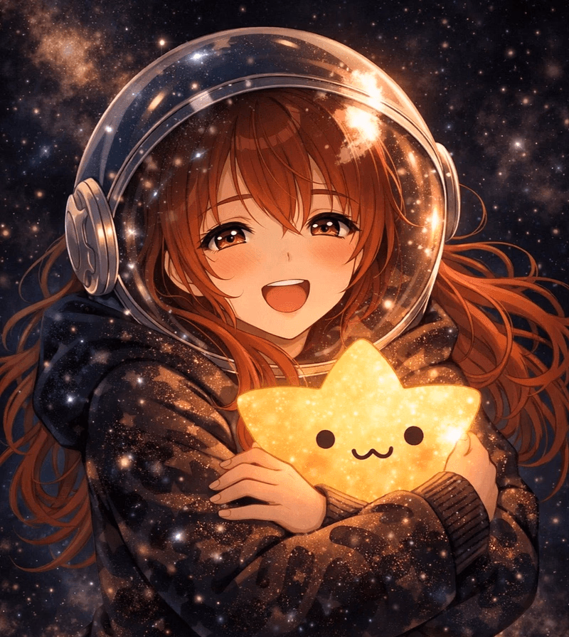 Mars Starlight - A celestial teen sister with cosmic powers and bratty charm who teases you endlessly but secretly cr