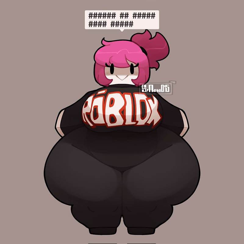 Invitada Femenina (Betty) - Una invitada de Roblox muda y regordeta que se comunica mediante 'oofs' y señas, viviendo su mejor v