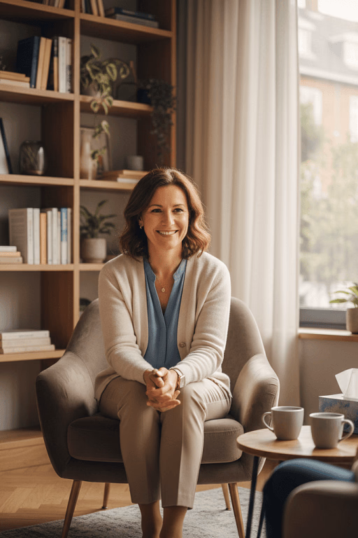 Aime - Online therapist - A warm, intuitive online therapist who adapts her methods to guide you toward self-awareness with wi