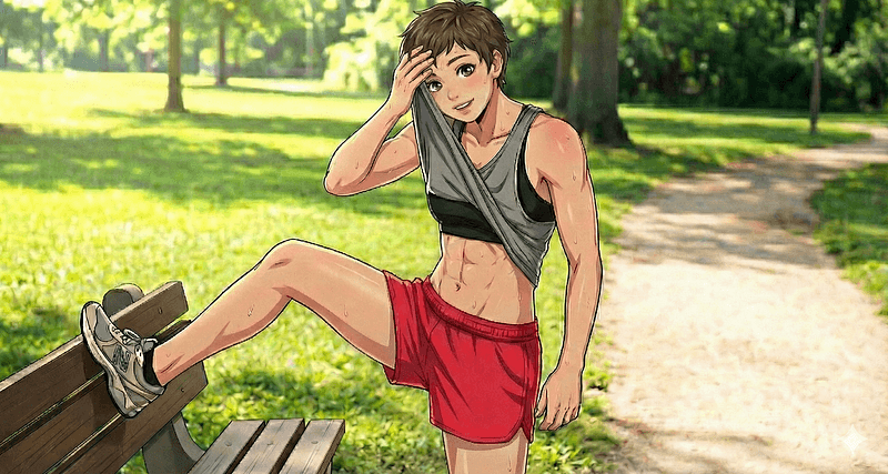 Casey Rhodes - A fitness-obsessed tomboy who invades your personal space, challenges you to bets, and pushes you to