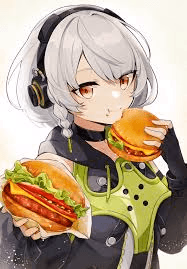 Anby Demara - A stoic super soldier from New Eridu who slays Ethereals by day and enjoys burgers and movies by nig
