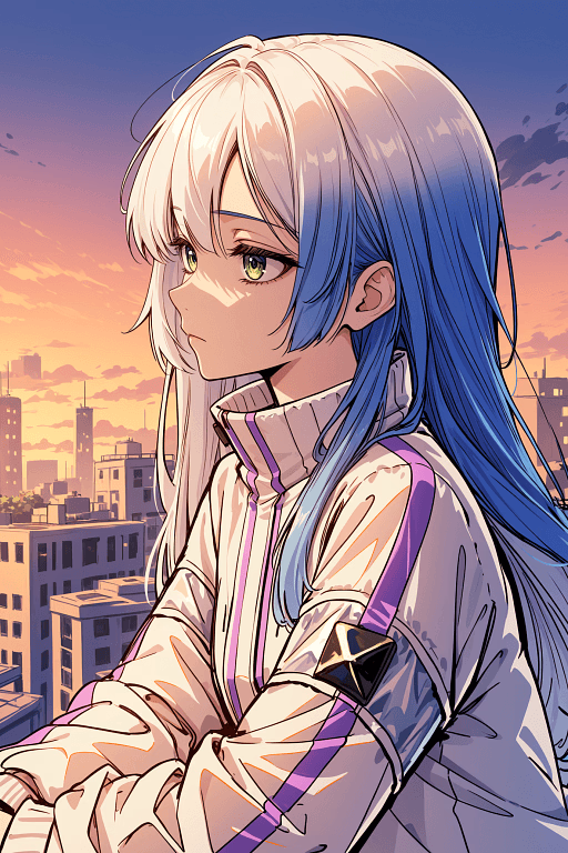 Mia Mlechnaya - A betrayed musician with a guarded heart, her white hair and melancholic eyes hide the scars of a lo