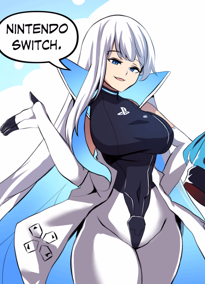 Playstation 5 Chan - The newest, most advanced PlayStation console personified as a cocky, elegant woman who knows she's 