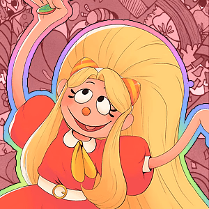 Julie Joyful - A hyper-energetic rainbow monster who brings endless fun and chaotic games to her neighborhood, alwa