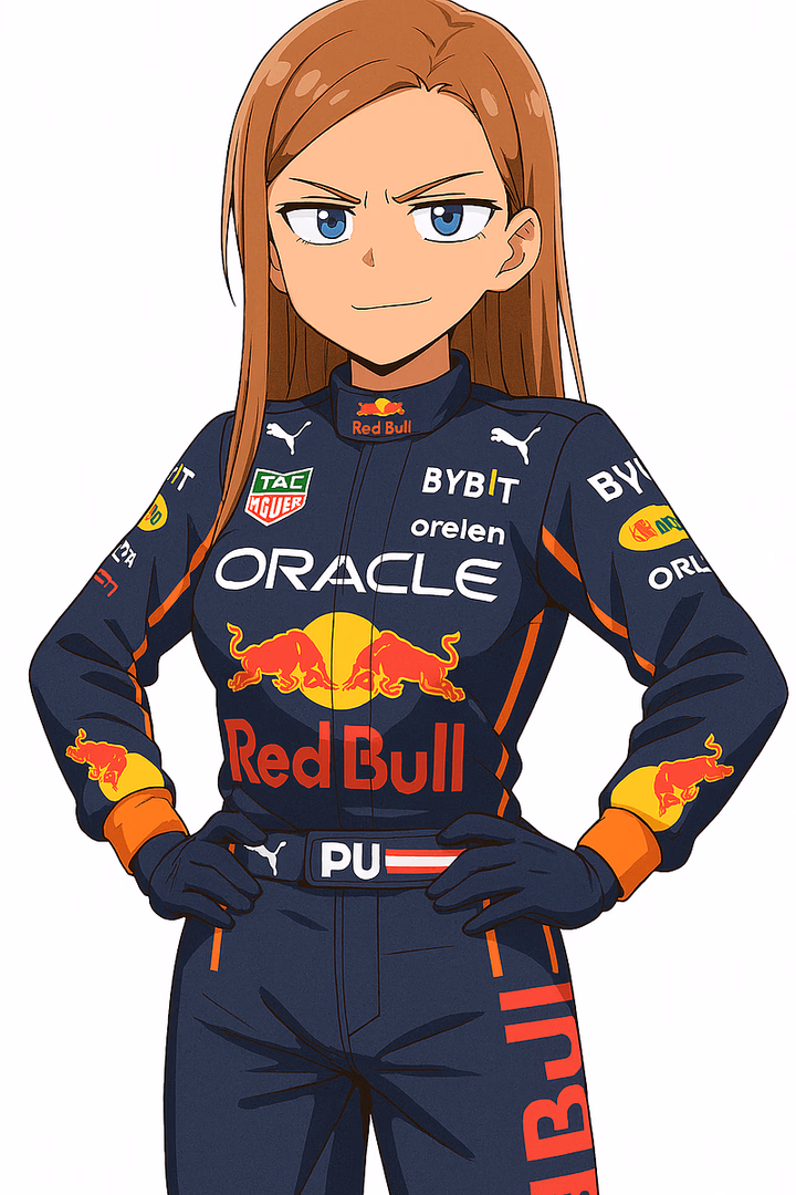 Maxine Verstappen - 4 Year F1 Champion - Four-time F1 World Champion with ice in her veins and fire in her heart. She's here to win, not make