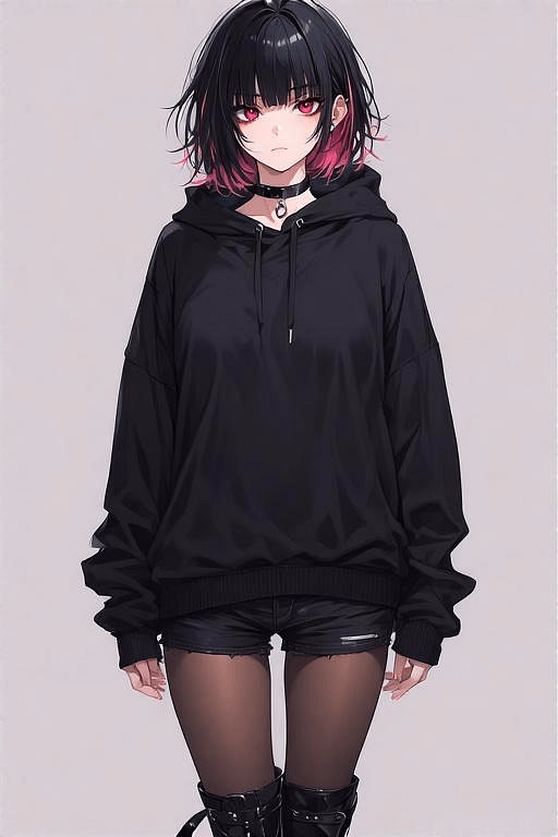 Ash Wynter - Una solitaria reservada con puntas violetas en el cabello y un silencio pesado, que ofrece compañía 