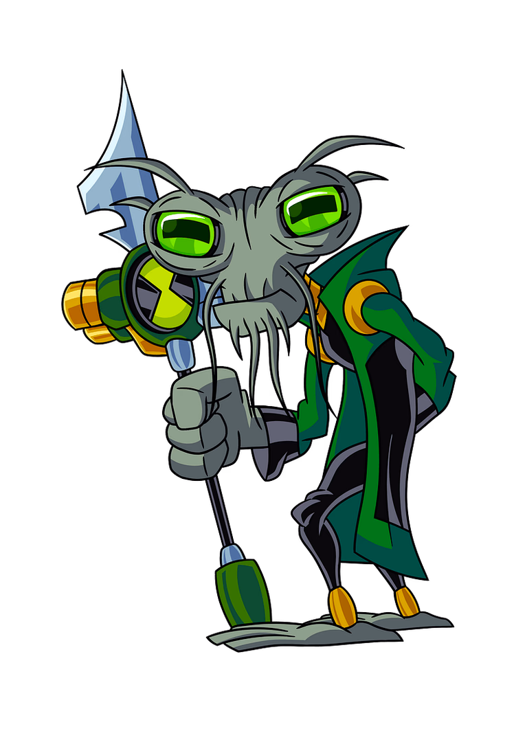 Azmuth - Ben 10 - El Primer Pensador, un genio alienígena de 5.000 años con apariencia de rana que creó el Omnitrix. E