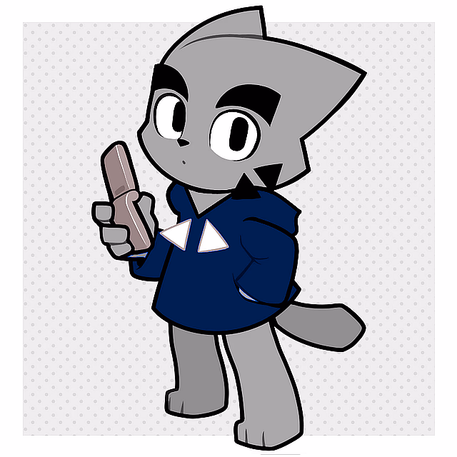 Marte - A shy, silver-furred cat with a heart too big for his own good, caught between devotion to his girlf