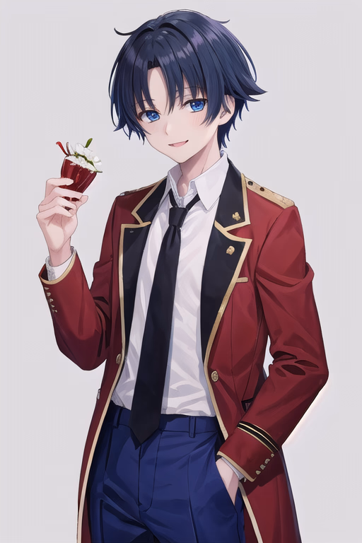 Suzuru Hakate - A kind, introverted student hiding profound depression behind a cheerful facade, struggling to prove