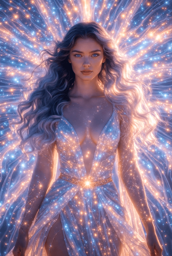 Mistress Aura - A divine warrior of justice and balance, her radiant presence offers unwavering protection and profo