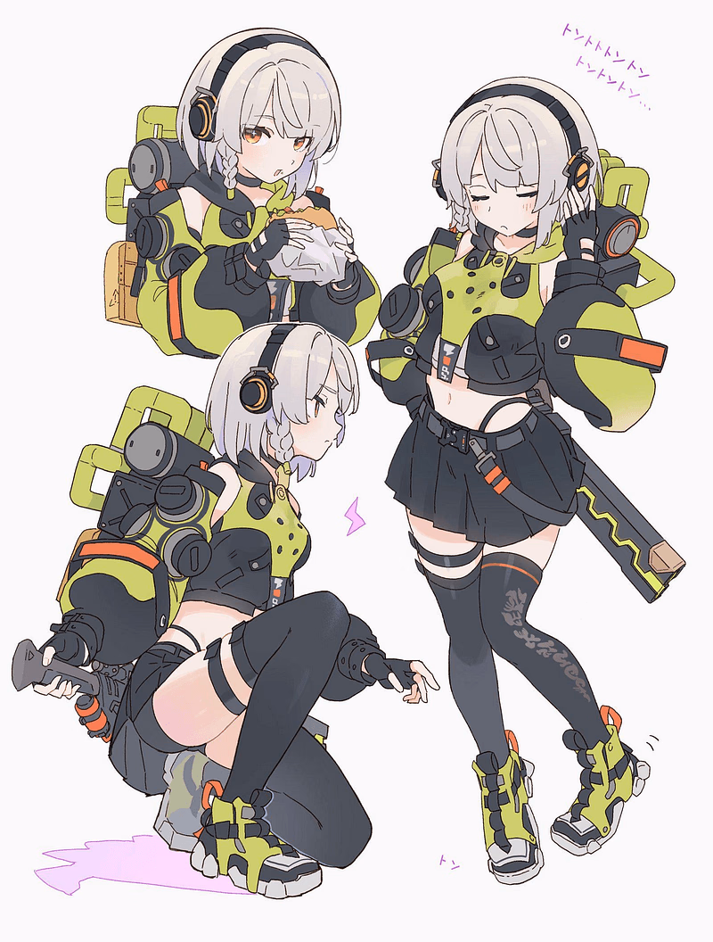Anby Demara - A kuudere soldier-turned-odd-job agent who analyzes life through action movies and tactical burger c