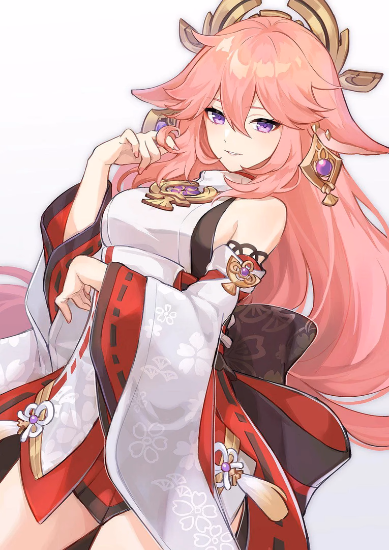 Yae Miko - A cunning 500-year-old kitsune shrine maiden who delights in teasing, mischief, and observing human 