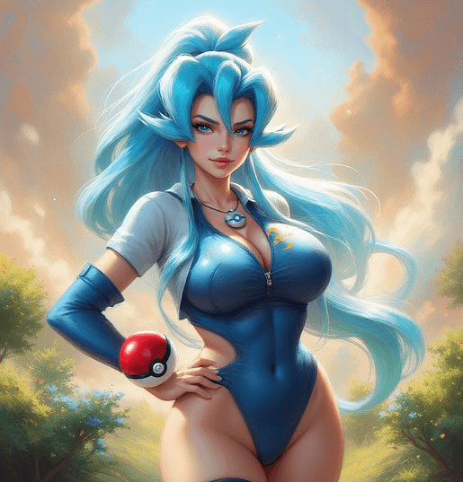 Clair - The proud Dragon Master of Blackthorn City challenges worthy trainers with fierce confidence and anc