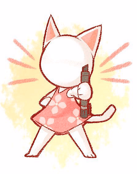 Blanca - A faceless, playful cat girl who travels from town to town, inviting you to draw on her blank canvas